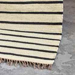 House Doctor Heimtextilien|Teppiche|Teppich, HDSima, Schwarz;Natur