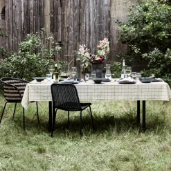 House Doctor Küchentextilien|Küchentextilien|Tischdecke, HDJoin, Schwarz;Off-White