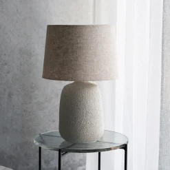 House Doctor Schlafzimmerbeleuchtung|Beleuchtung|Tischleuchte inkl. Lampenschirm, HDTana, Off-White