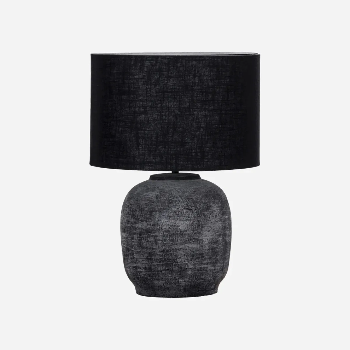 House Doctor Schlafzimmerbeleuchtung|Beleuchtung|Tischleuchte inkl. Lampenschirm, HDTahi, Schwarz