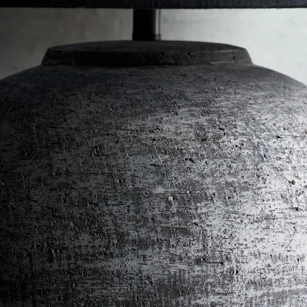 House Doctor Schlafzimmerbeleuchtung|Beleuchtung|Tischleuchte inkl. Lampenschirm, HDTahi, Schwarz