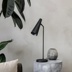 House Doctor Schlafzimmerbeleuchtung|Beleuchtung|Tischleuchte, Precise, Mattschwarz