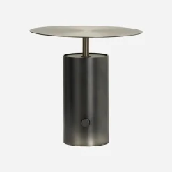 House Doctor Schlafzimmerbeleuchtung|Beleuchtung|Tischleuchte, Tacker, Gunmetal-Grau