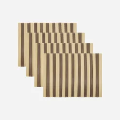 House Doctor Geschirr|Geschirr|Tischset, HDRayas, Braun;Natur
