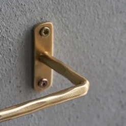 House Doctor Badezimmeraccessoires|Aufbewahrung Im Badezimmer|Toilettenpapierhalter, HDWelo, Oberfläche aus gebürstetem Messing