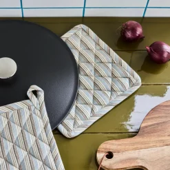 House Doctor Küchentextilien|Küchentextilien|Topflappen, HDChef, Blau;Sand