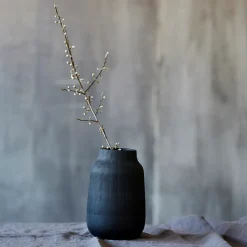 House Doctor Heimdekor|Vasen|Vase, Groove, Schwarz