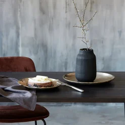 House Doctor Heimdekor|Vasen|Vase, Groove, Schwarz