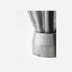 House Doctor Heimdekor|Vasen|Vase, HDFlood, Gebürstetes Silber-Finish