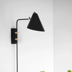 House Doctor Schlafzimmerbeleuchtung|Beleuchtung|Wandleuchte, Club, Schwarz