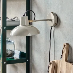 House Doctor Schlafzimmerbeleuchtung|Beleuchtung|Wandleuchte, HDDesk, Grau