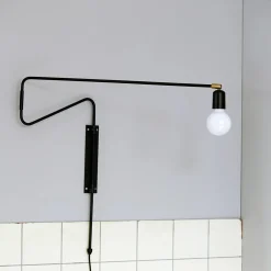 House Doctor Schlafzimmerbeleuchtung|Beleuchtung|Wandleuchte, Swing, Schwarz