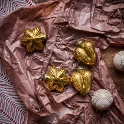 House Doctor Christmas Ornaments|Weihnachtsschmuck, HDHeart and Star, Gold