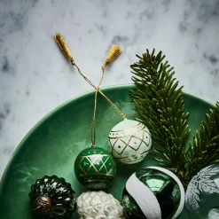 House Doctor Christmas Ornaments|Weihnachtsschmuck, HDMach, Dunkelgrün;Minzgrün