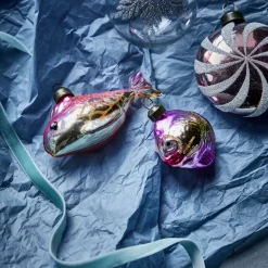 House Doctor Christmas Ornaments|Weihnachtsschmuck, HDPez, Gold;Rosa