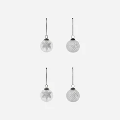 House Doctor Christmas Ornaments|Weihnachtsschmuck, HDSnowi, Klar;Silber