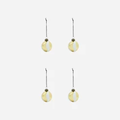 House Doctor Christmas Ornaments|Weihnachtsschmuck, HDTwister, Weiß;Gold