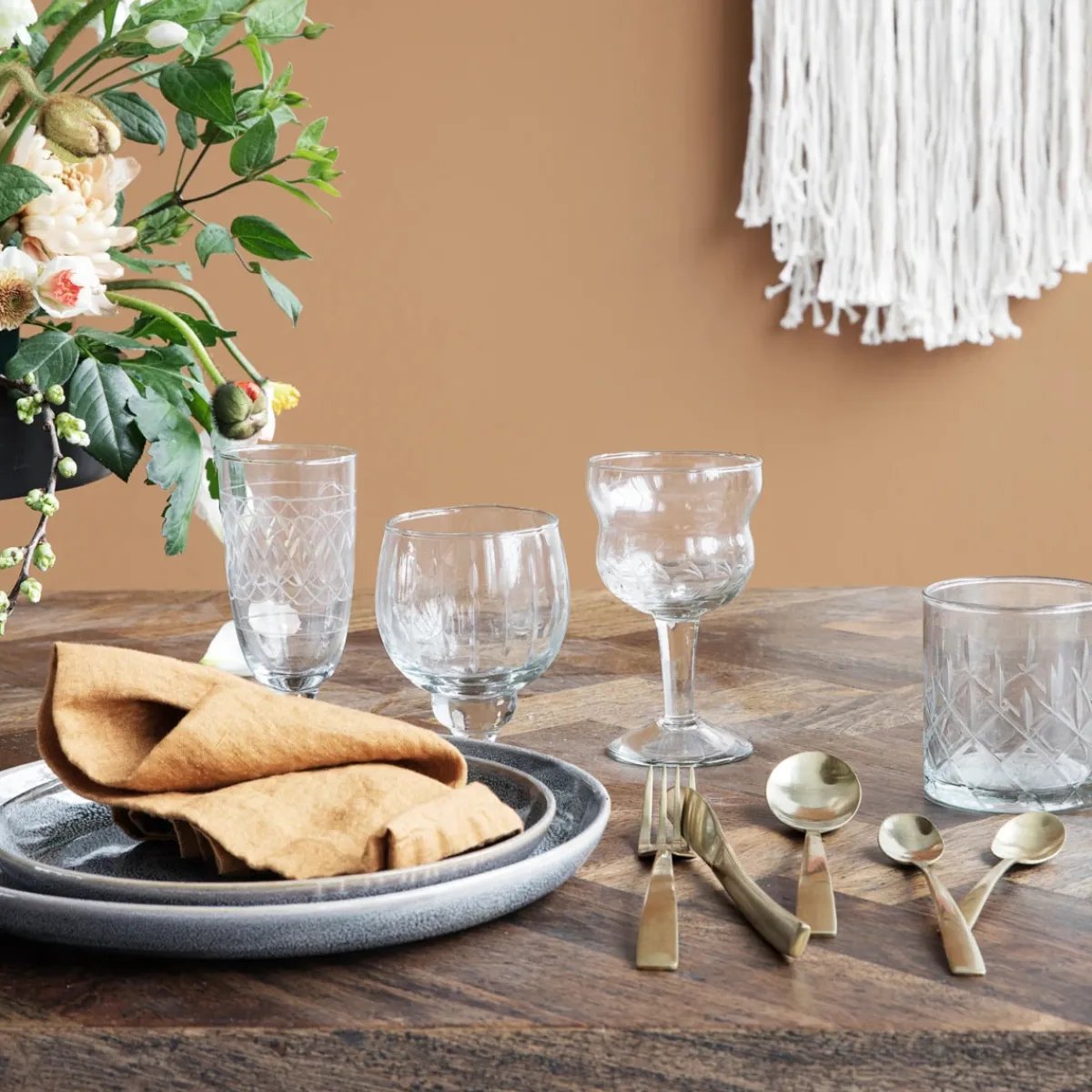 House Doctor Table Setting|Geschirr|Weißweinglas, Vintage