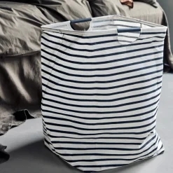 House Doctor Wäschekörbe|Wäschekörbe|Wäschesack, HDstripes, Schwarz/Weiß